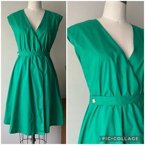 Q6 FRNCH PARIS Cotton Wrap Dress